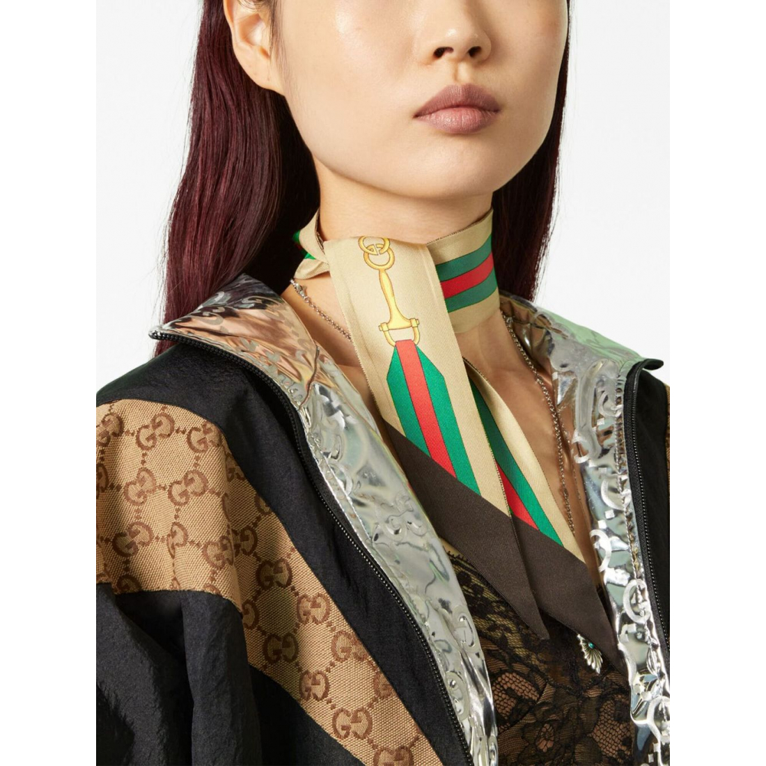 Foulard en soie 'Horsebit' pour Femmes