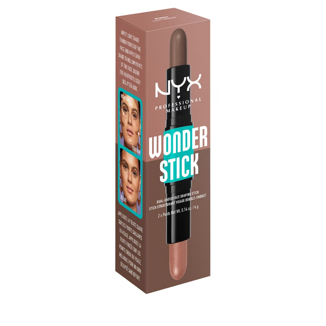 Stick pour le visage 'Wonder Stick Dual Face Lift' - 03 Light Medium 8 g