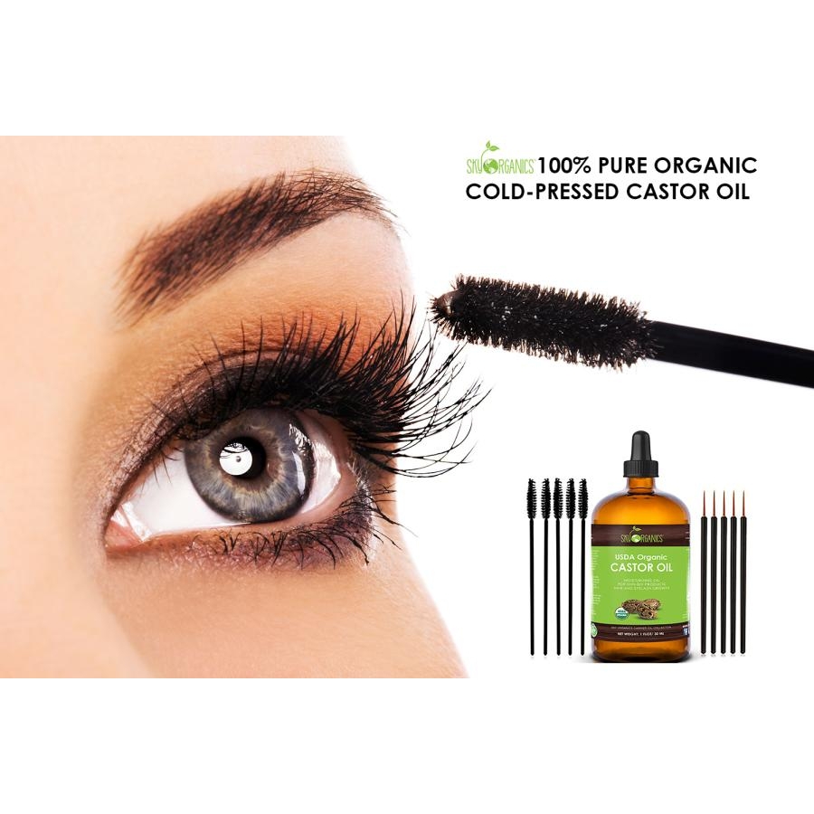 Sérum 'Castor Oil Eyelash Cold-Pressed Growth' - 30 ml