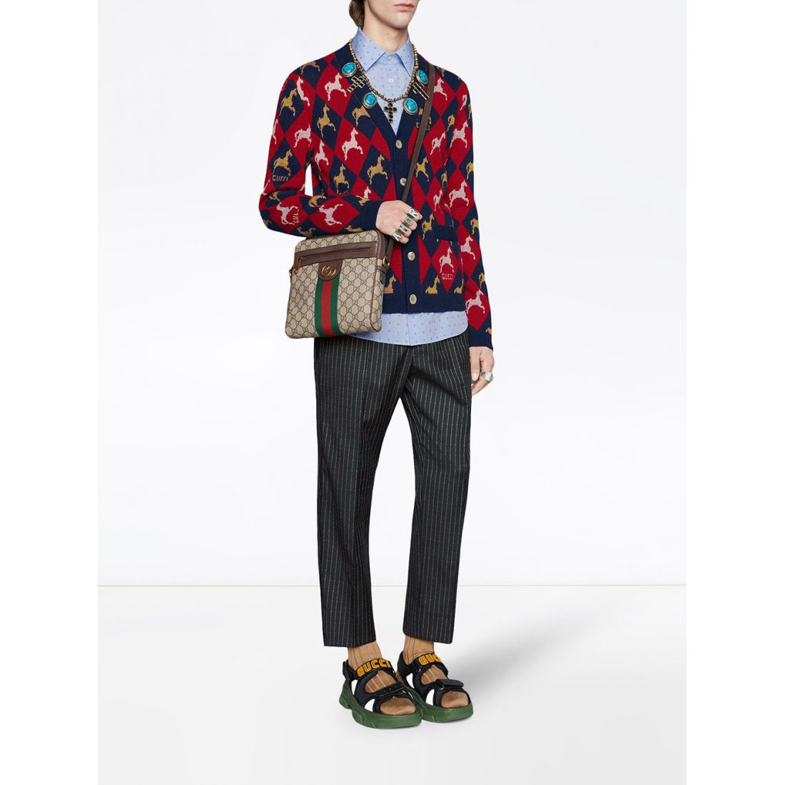 Men's 'Ophidia GG Small' Messenger Bag