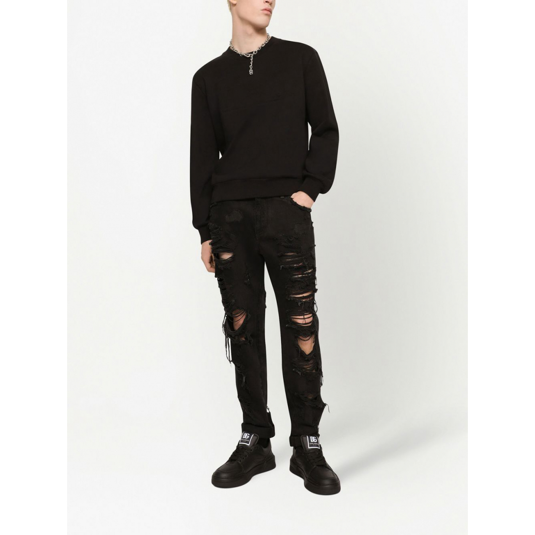 Pull 'Logo Embossed' pour Hommes