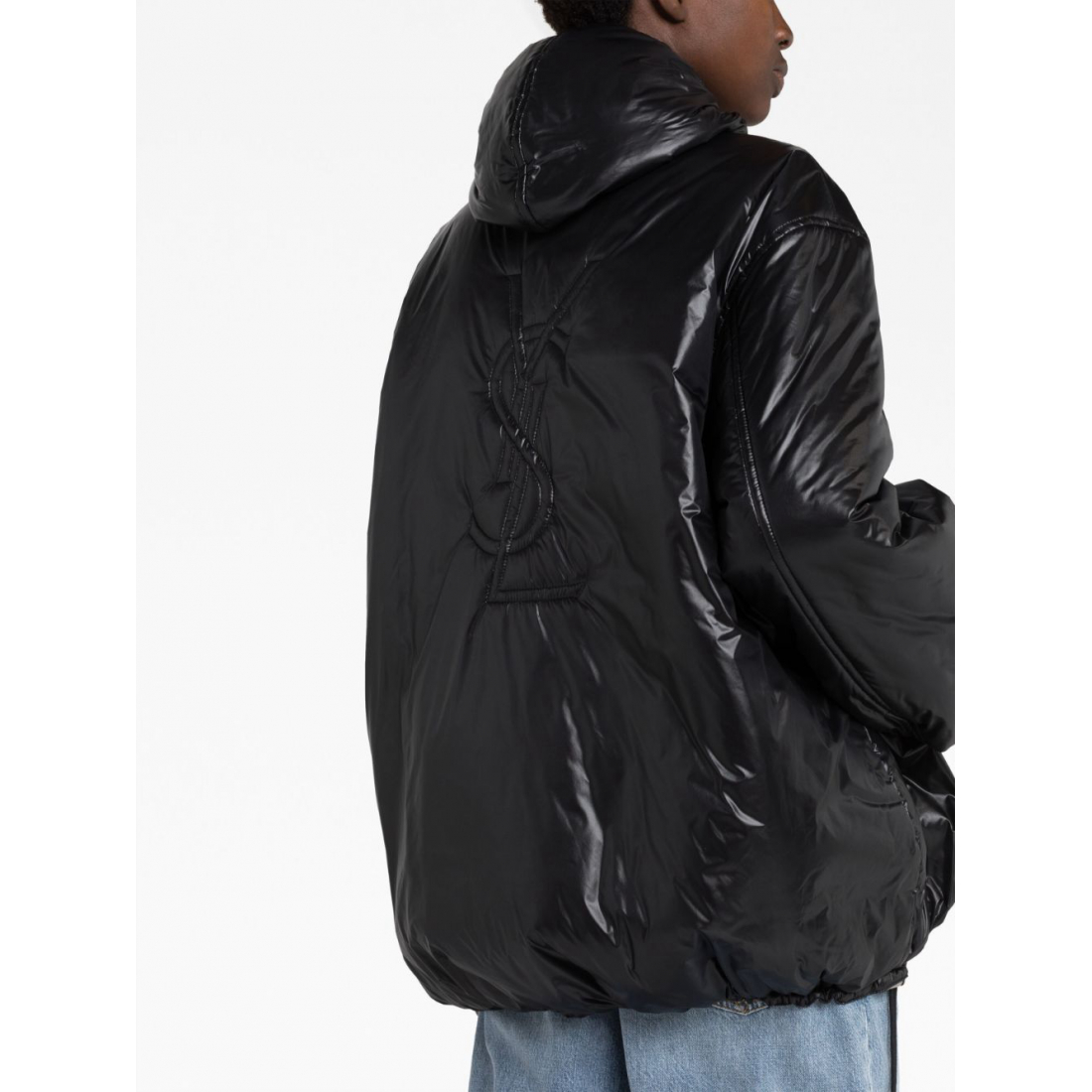 'Logo Embroidered Hooded' Jacke für Damen