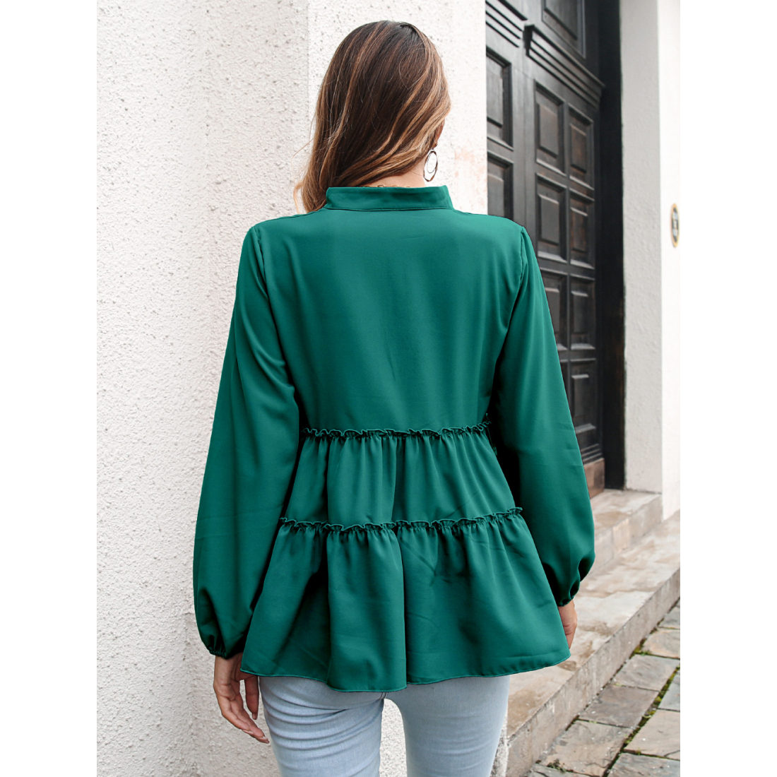 Blouse à manches longues 'Chiffon' pour Femmes