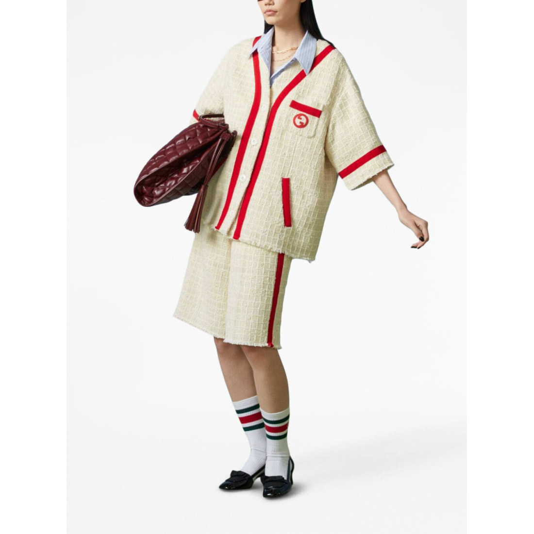 Women's 'Interlocking G-Embroidered' Shorts