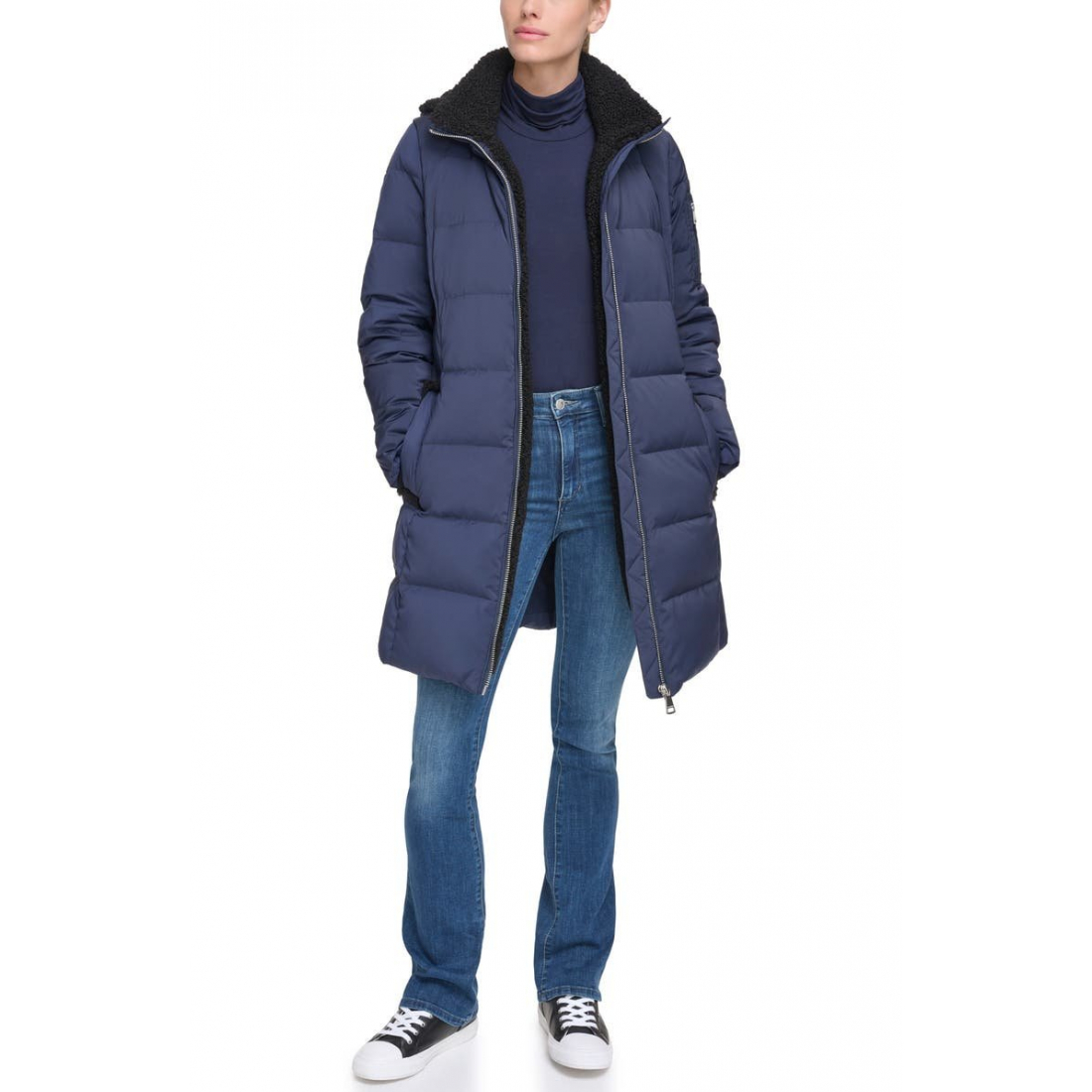 Doudoune en plumes 'Faux Shearling Lined' pour Femmes