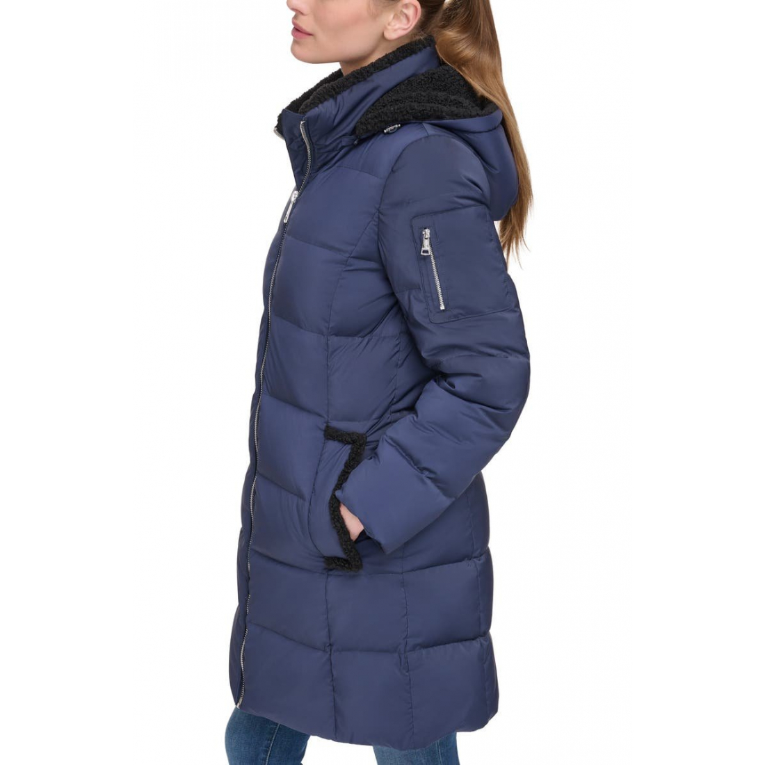 Doudoune en plumes 'Faux Shearling Lined' pour Femmes