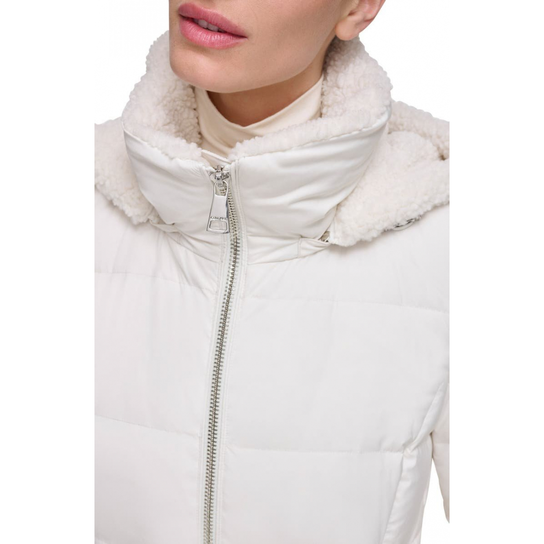 'Faux Shearling Lined' Daunenjacke für Damen