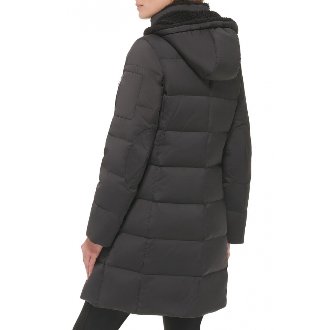 'Faux Shearling Lined Down Puffer Jacket' pour Femmes