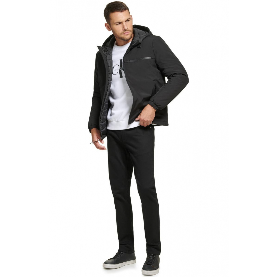 Veste 'Water Resistant Hooded' pour Hommes