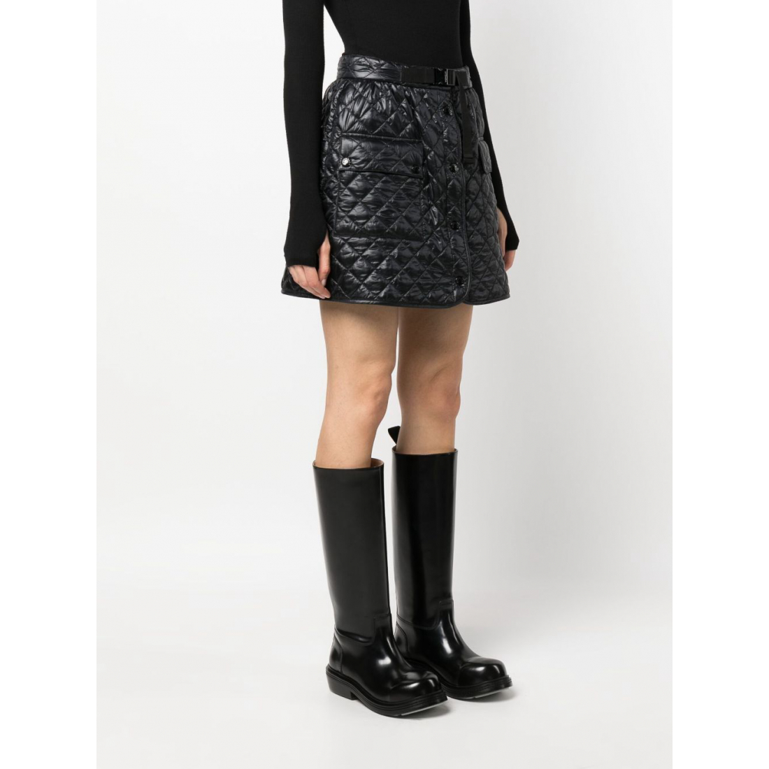 Mini Jupe 'Logo Patch Quilted' pour Femmes