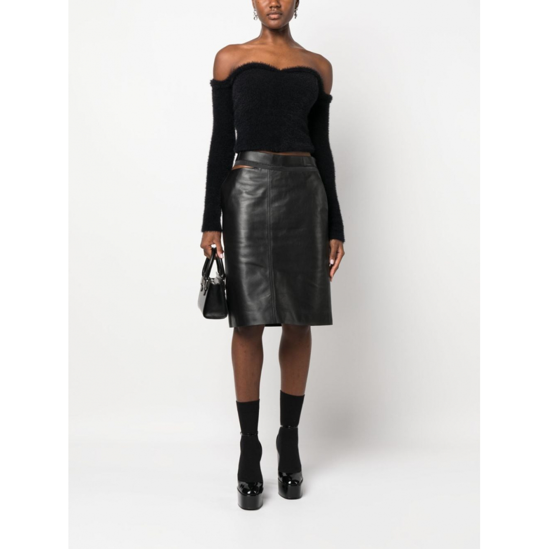 Women's 'Logo-Waistband' Midi Skirt