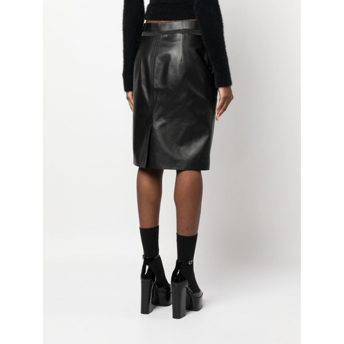 Women's 'Logo-Waistband' Midi Skirt