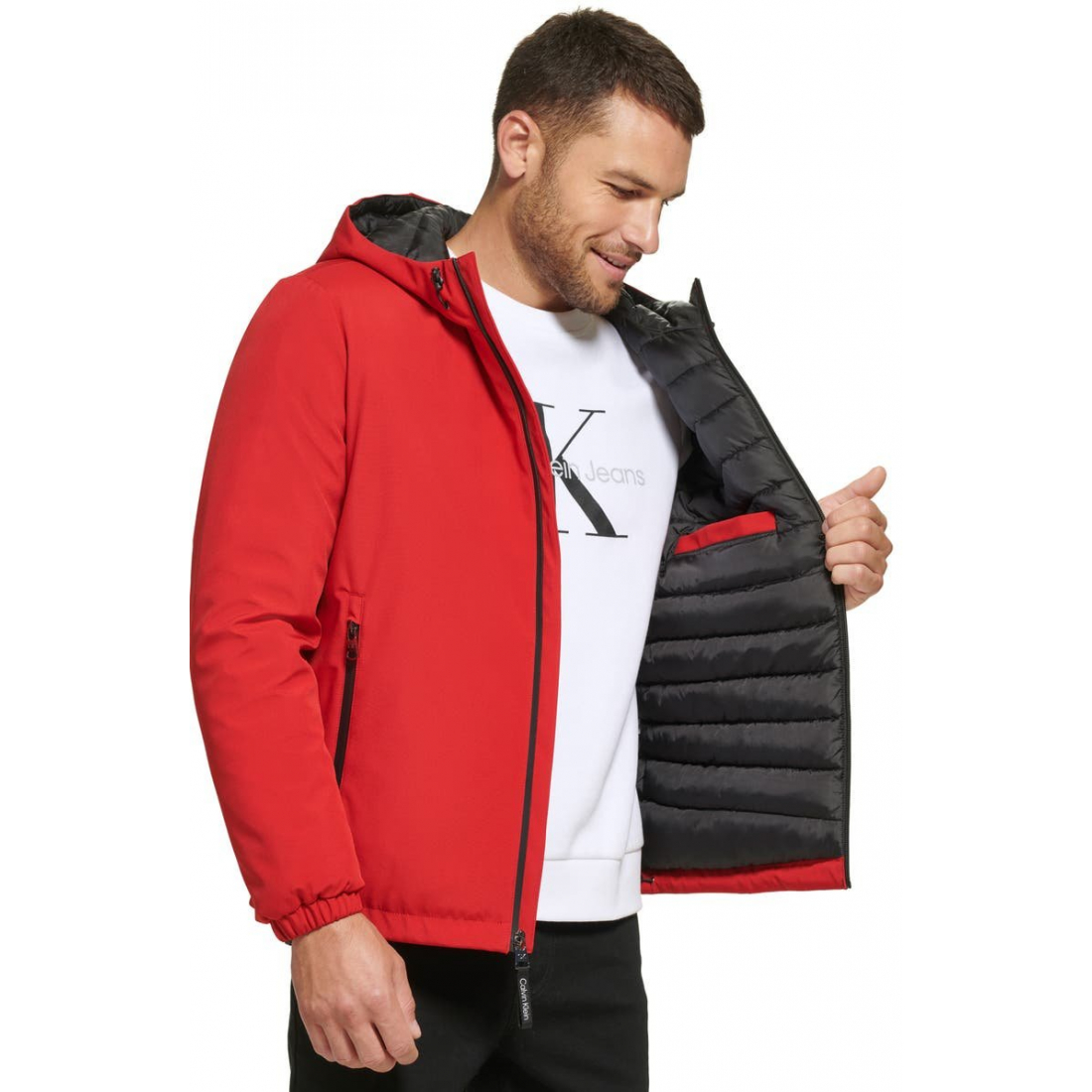 Veste matelassée 'Water Resistant Hooded' pour Hommes