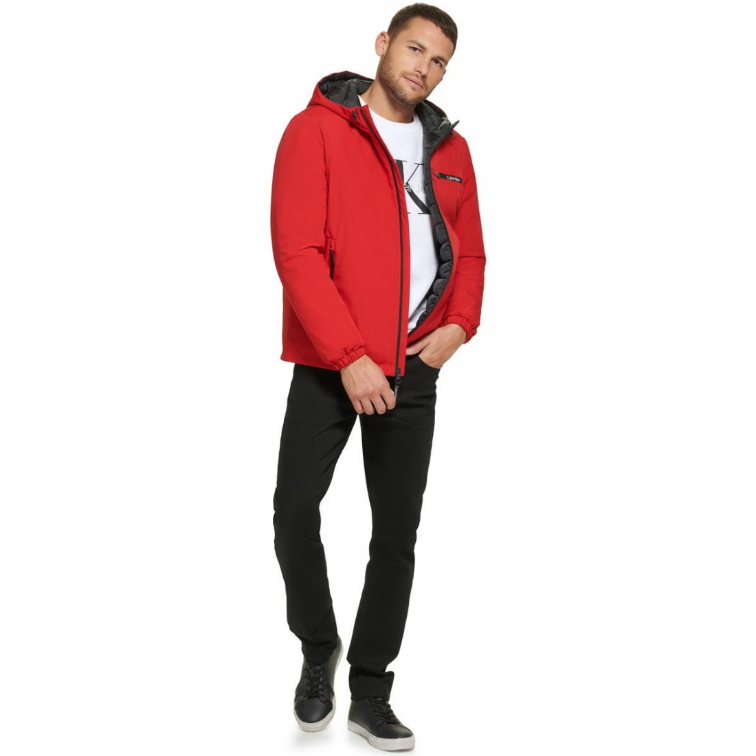 Veste matelassée 'Water Resistant Hooded' pour Hommes