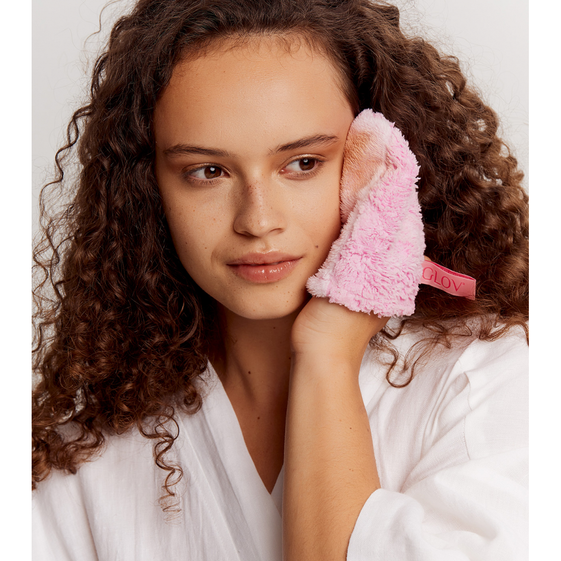 Travel Essentials Set | Dual Fiber Makeup Removing And Skincare Mitt With Satin Sleeping Mask And Magnet Brush & Fiber Cleanser