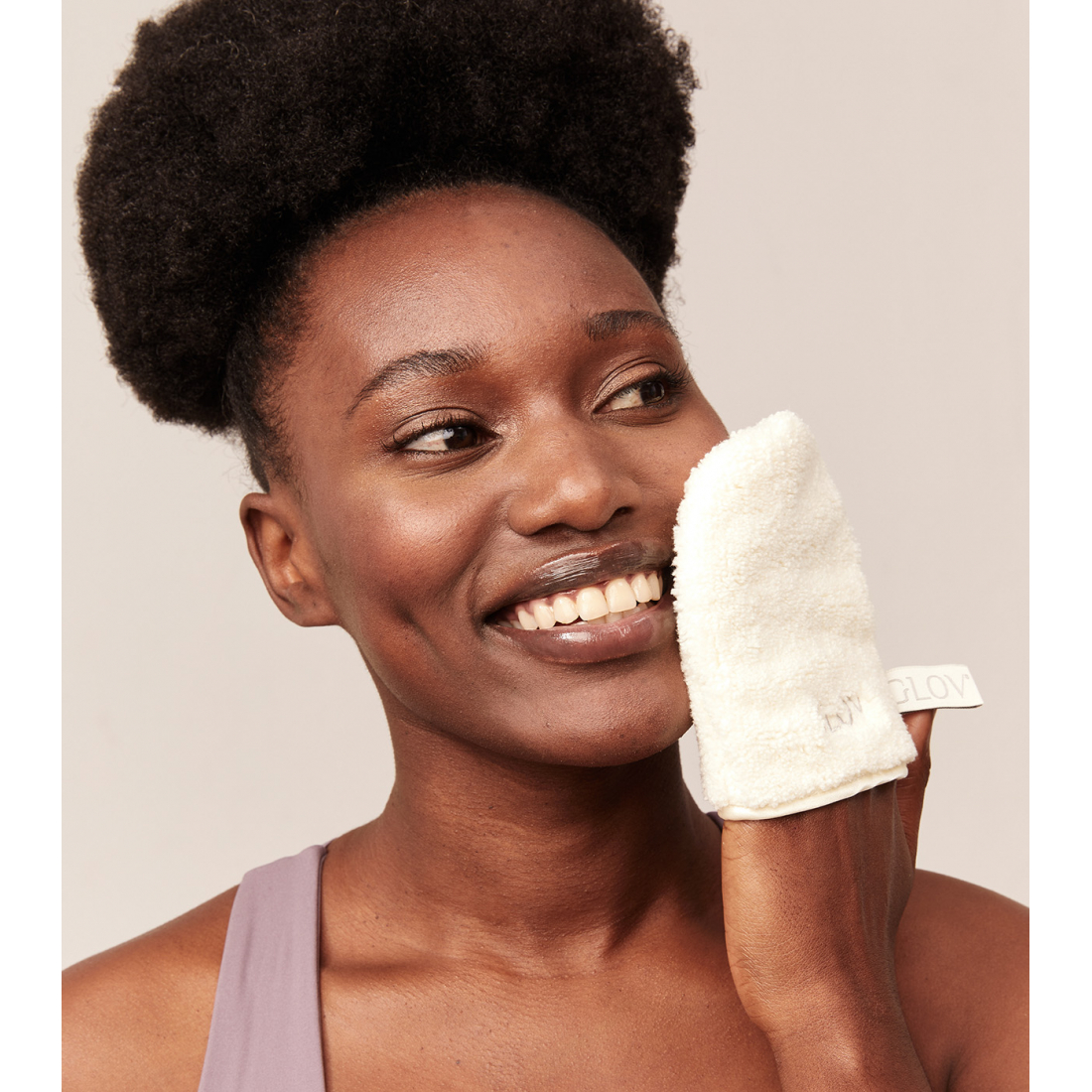 Down To Earth Set | Water-Only Makeup Removing And Skin Cleansing Mitt With Skin Smoothing Body Exfoliating Mitt