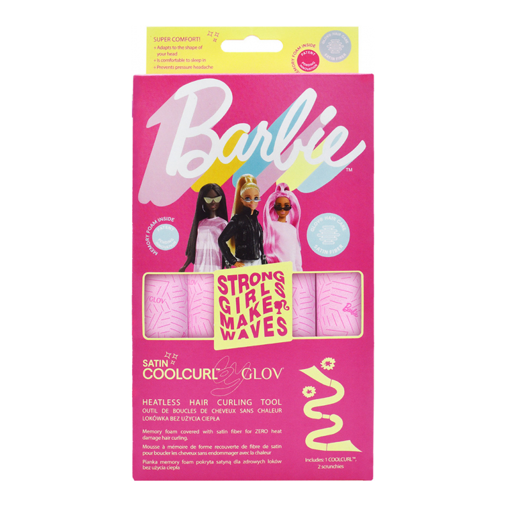 Barbie™ ❤︎ Coolcurl™ Satin Heatless Hair Curling Tool Set | Satin Pink Panther