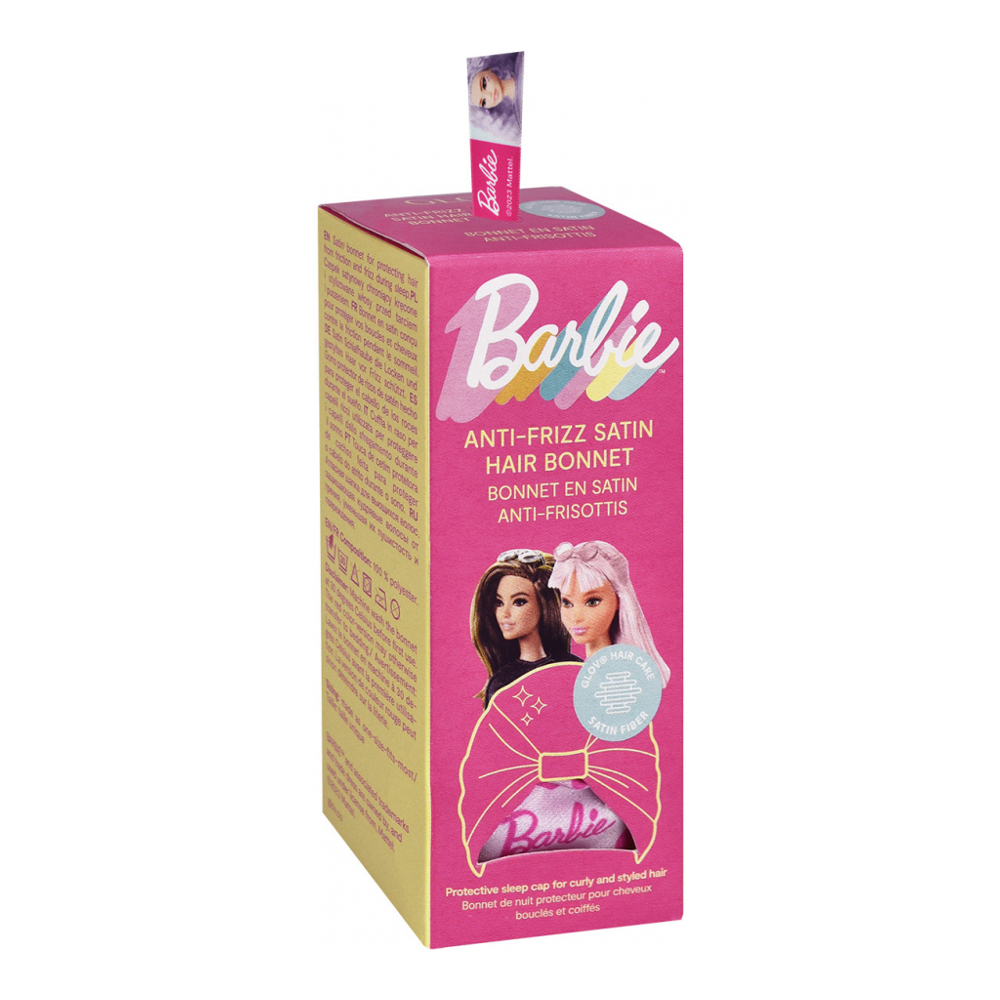 Barbie™ ❤︎ Anti-Frizz Satin Hair Bonnet Protective Sleep Cap | Satin Pink Panther