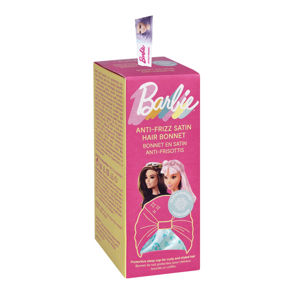 Barbie™ ❤︎ Anti-Frizz Satin Hair Bonnet Protective Sleep Cap | Satin Blue Panther
