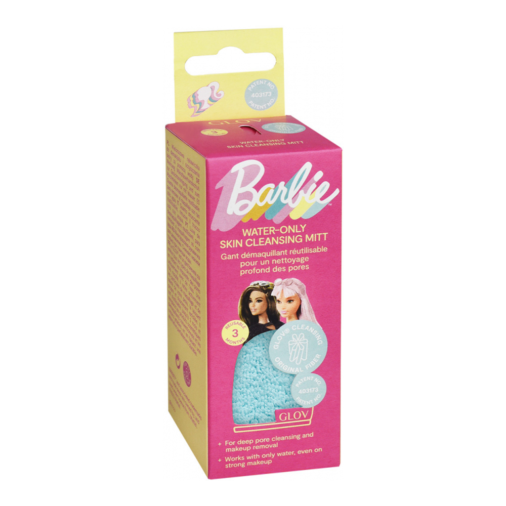 Barbie™ ❤︎ Water-Only Makeup Removing And Skin Cleansing Mitt | Blue Lagoon