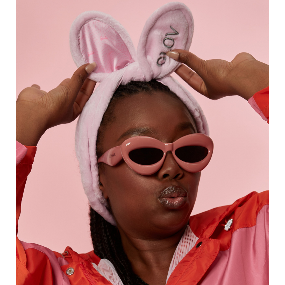 Barbie™ ❤︎ Bunny Ears Hair Protecting Headband And Hair Tie | Zigzag