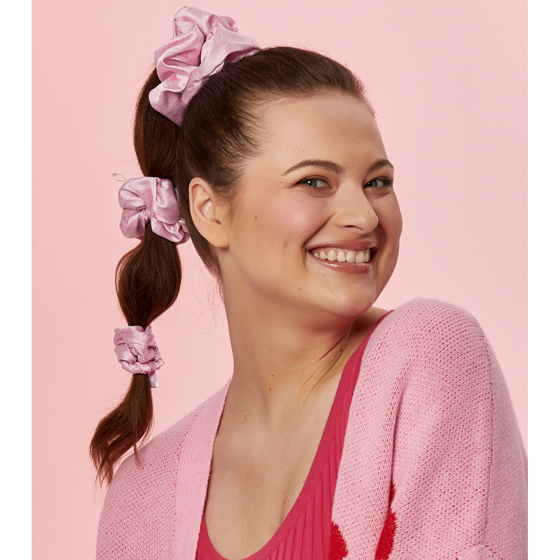 Barbie™ ❤︎ Satin Scrunchies 3-Pack S/M/L | Pink Panther