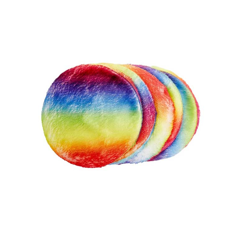 Rainbow Pads Disques Démaquillants Réutilisables – Lot De 5
