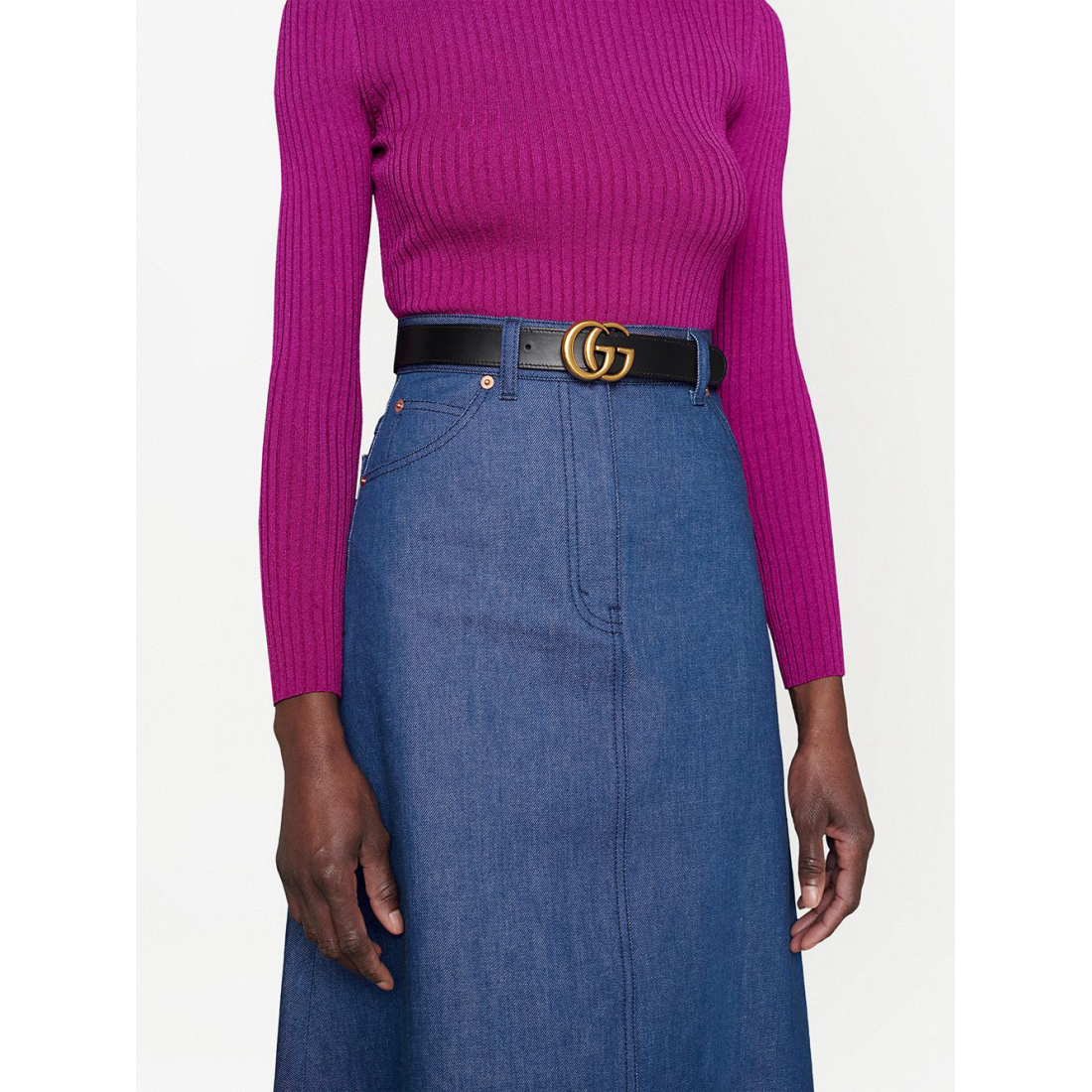 Ceinture 'Marmont Reversible Thin' pour Femmes