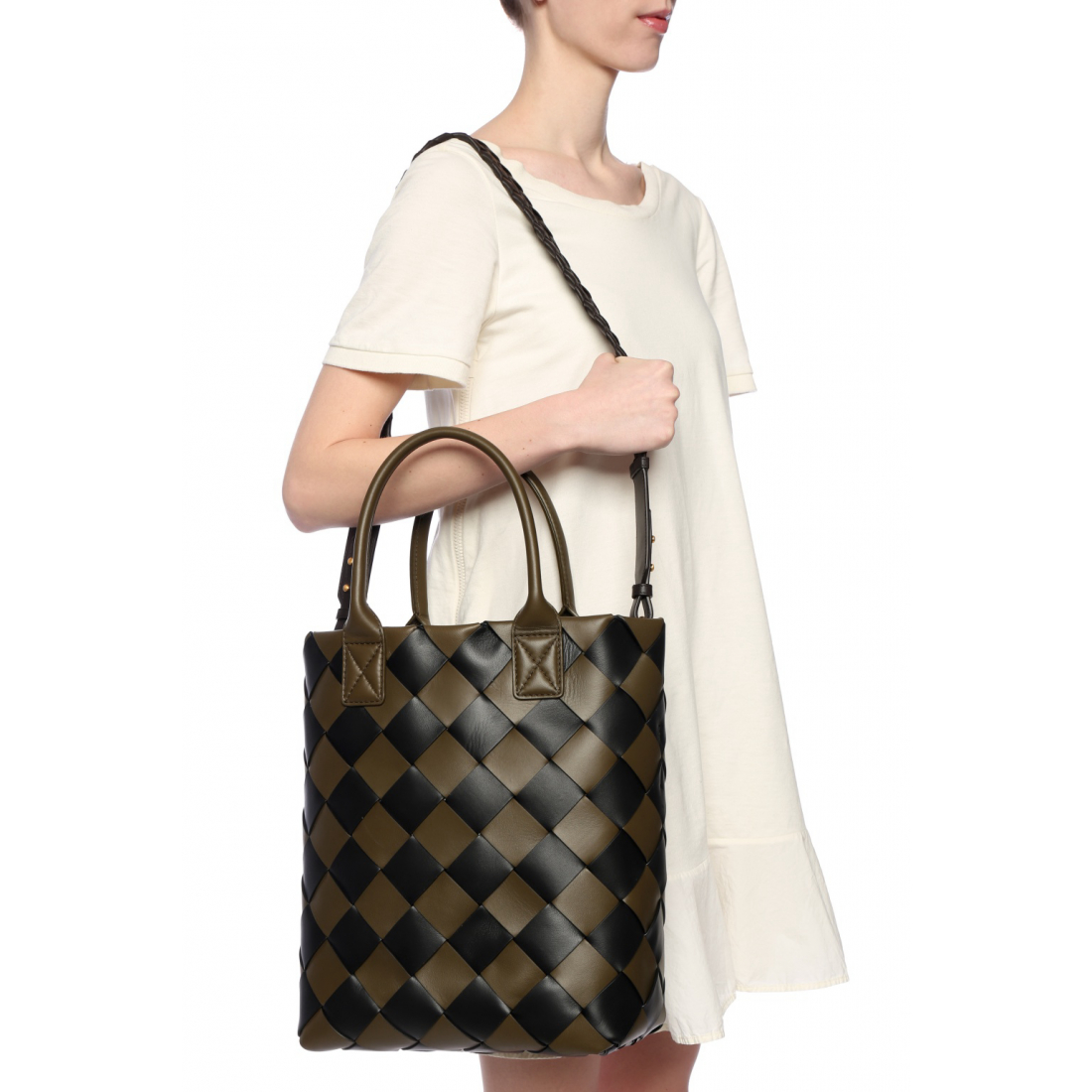 Bandoulière 'Intrecciato' pour Femmes