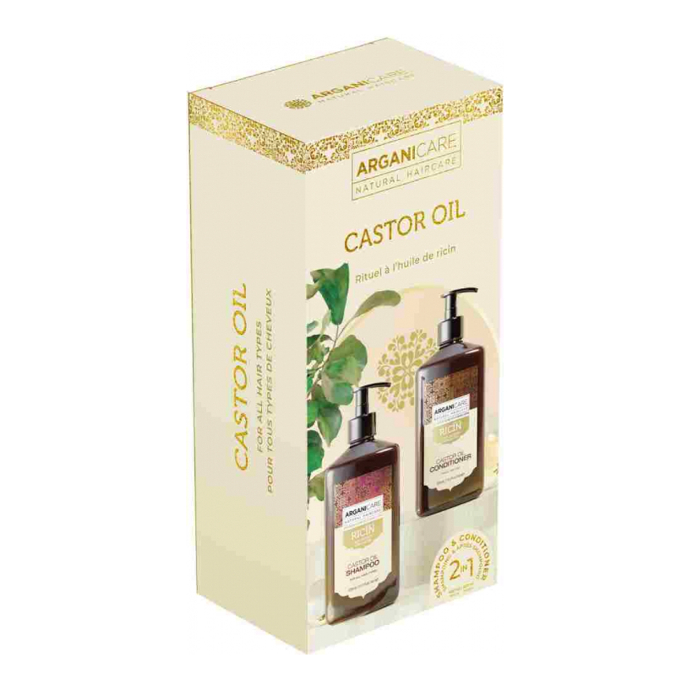 'Castor Oil Duo Box' Shampoo & Conditioner - 400 ml, 2 Pieces