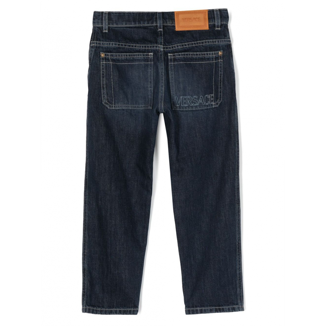 Boy's 'Logo-Embroidered' Jeans