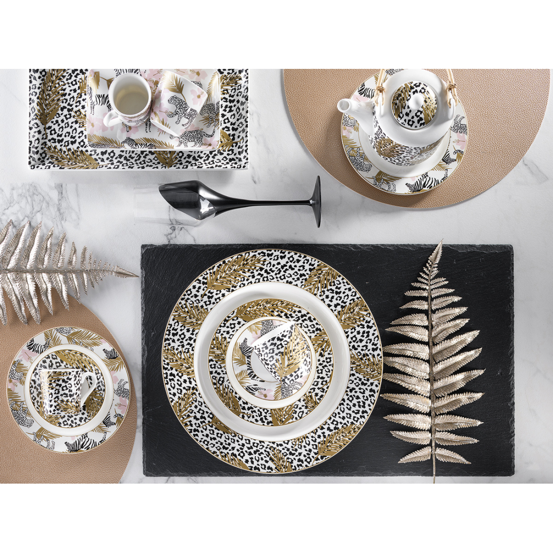 'Togo' Plate Set - 7 Pieces
