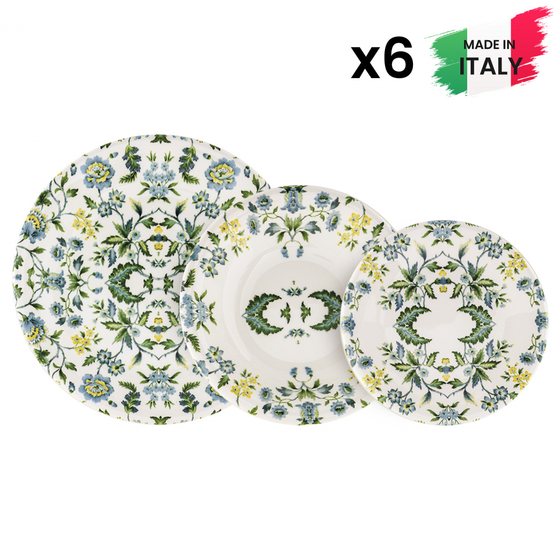 'Sanremo' Plate Set - 18 Pieces