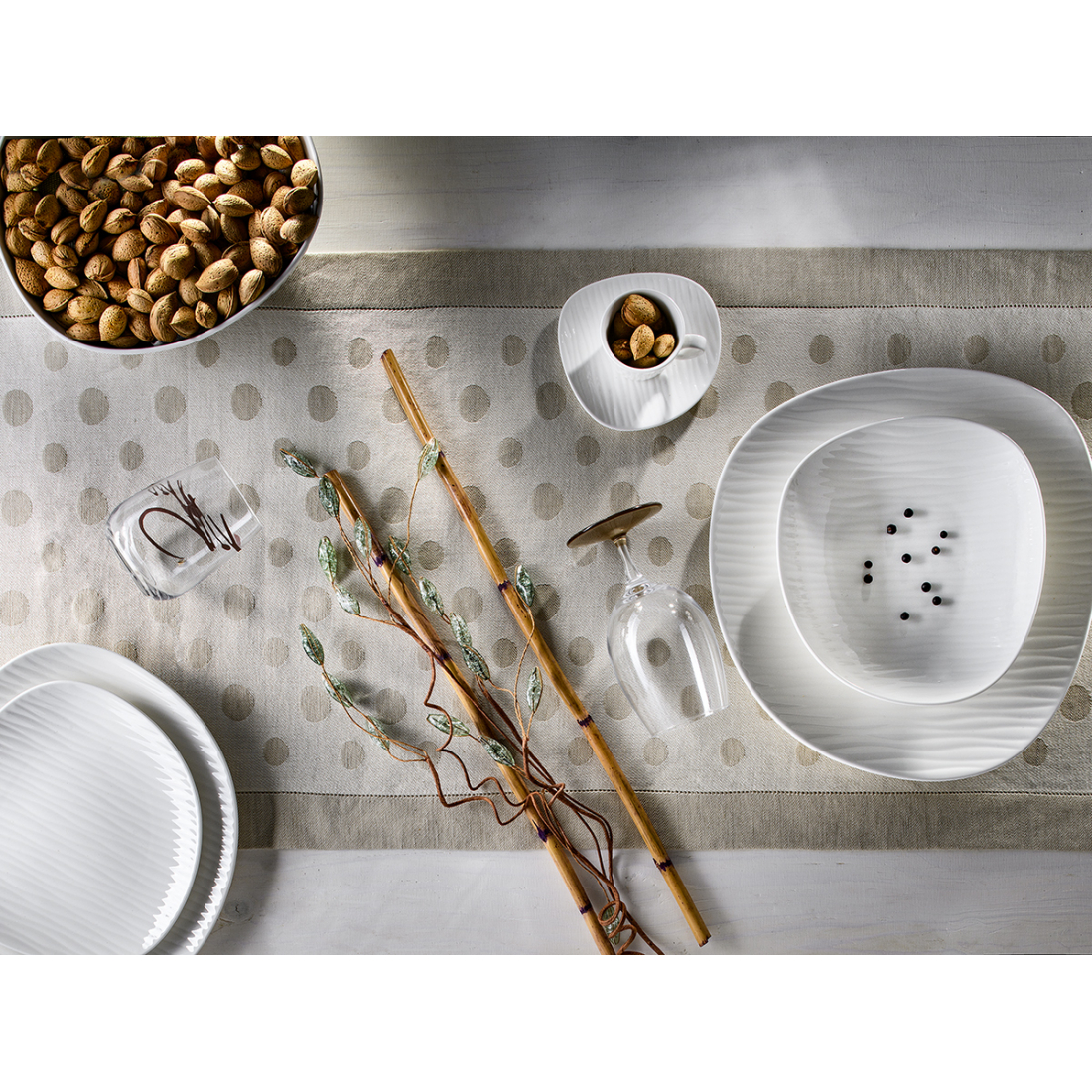 'Ylang' Soup Plate Set - 22 x 20.5 cm - 6 Pieces