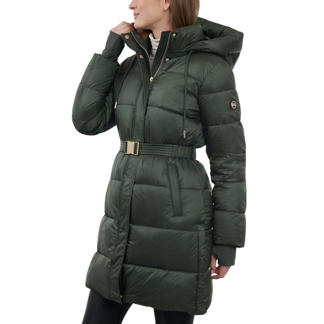 Manteau matelassé 'Hooded Belted' pour Femmes