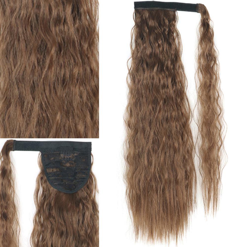 'Curly' Ponytail - Light Brunette