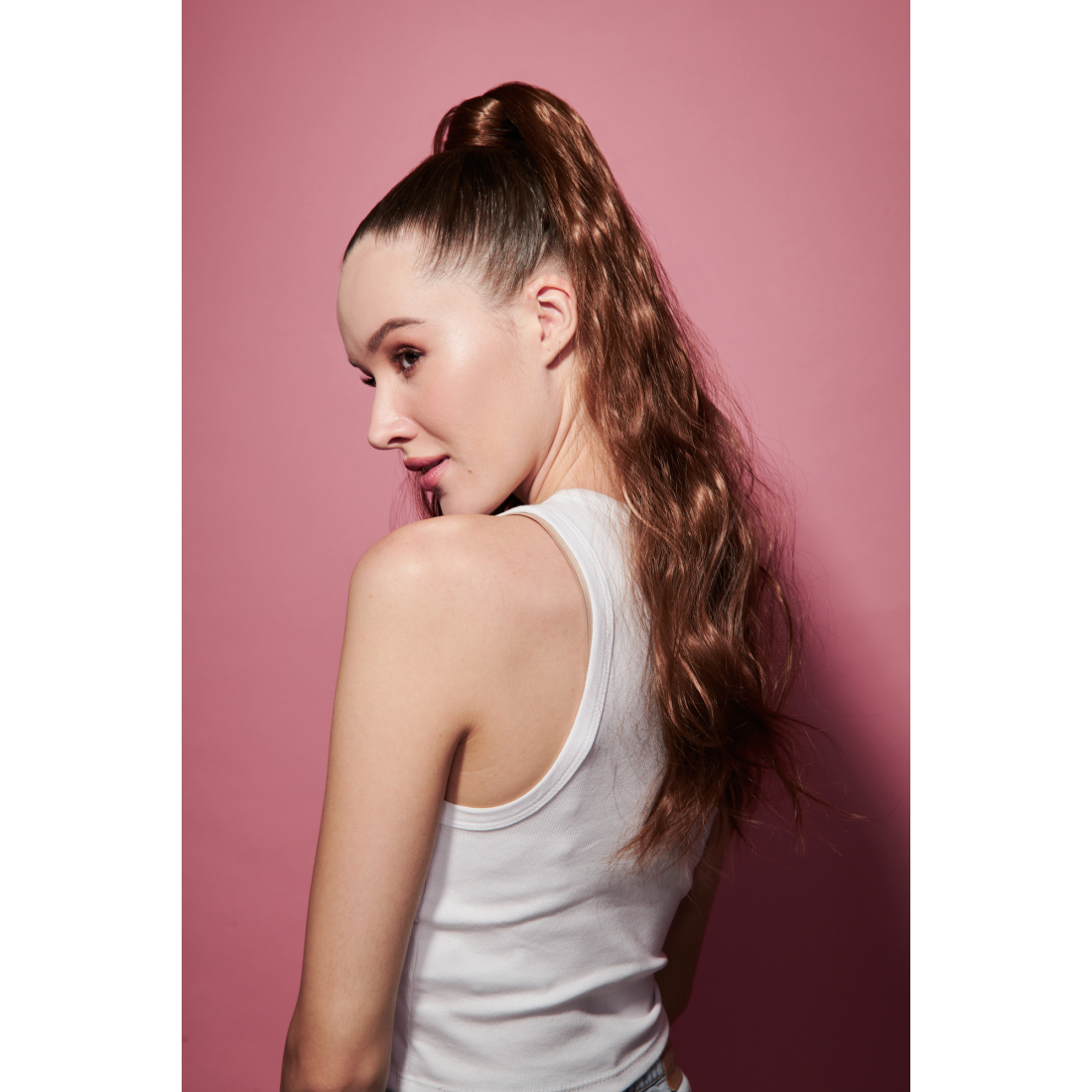 'Curly' Ponytail - Chocolate Brunette
