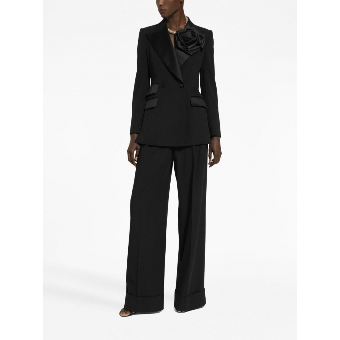 Blazer 'Floral-Appliqué' pour Femmes