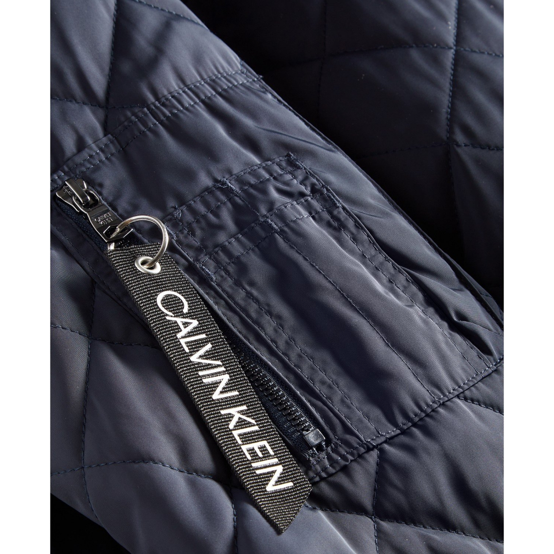 Veste matelassée 'Quilted Baseball with Rib-Knit Trim' pour Hommes