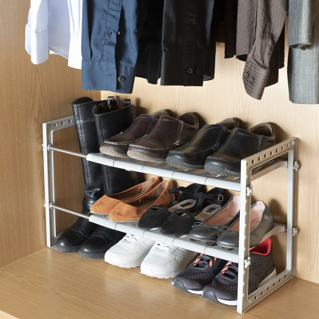 Shibblek Extendable Under-Sink Shelf Unit