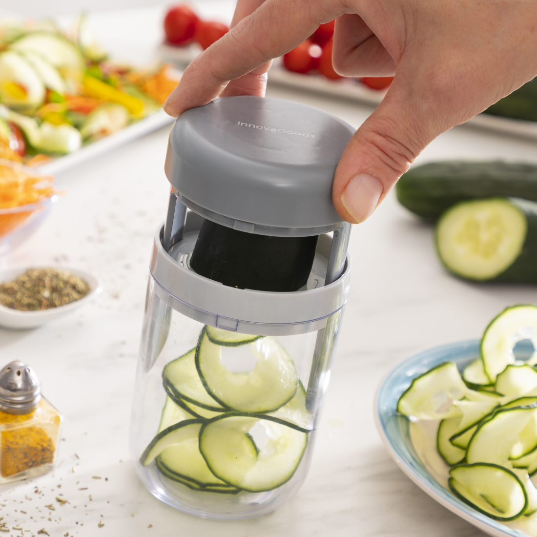Coupe-Légumes En Spirale Et Râpe À Légumes Avec Recettes Vigizer