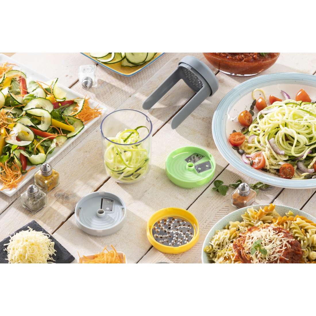 Coupe-Légumes En Spirale Et Râpe À Légumes Avec Recettes Vigizer