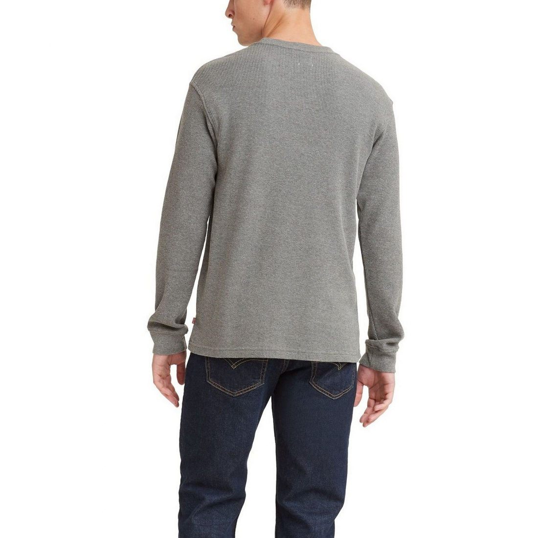 T-Shirt manches longues 'Waffle Knit Thermal' pour Hommes