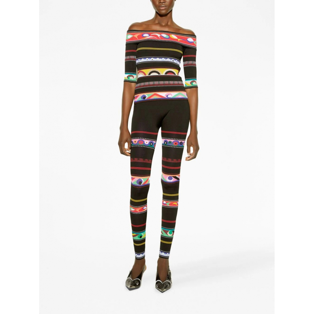 Leggings 'Abstract-Print Stirrup' pour Femmes