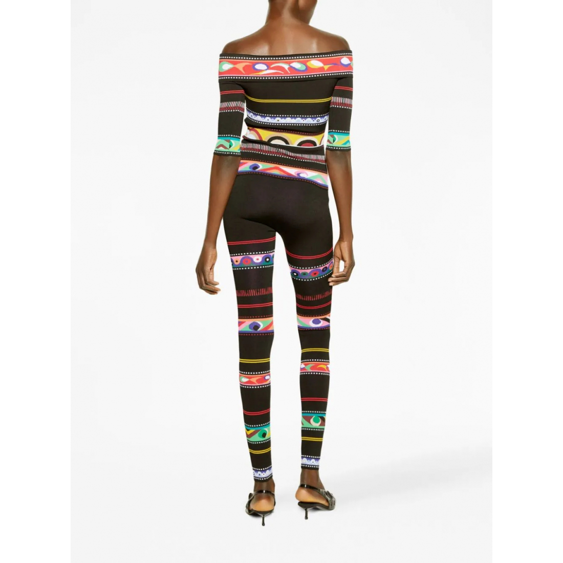 Leggings 'Abstract-Print Stirrup' pour Femmes