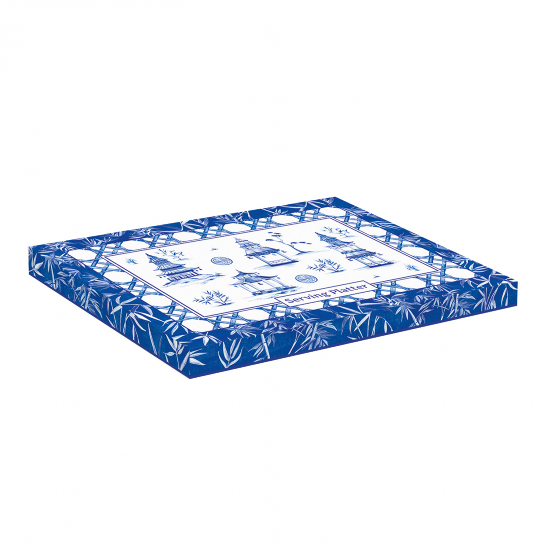 Servierplatte Aus Porzellan, 24 x 16,5 cm, In Farbbox, Pagoda Bamboo
