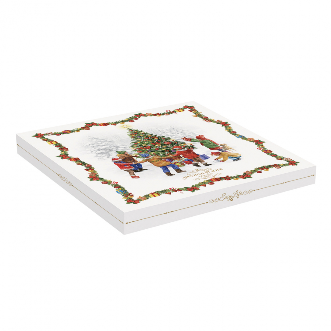 Schweinefleisch-Vorspeisenplatte Ø 30 cm In Farbbox Weihnachts-Reihtanz