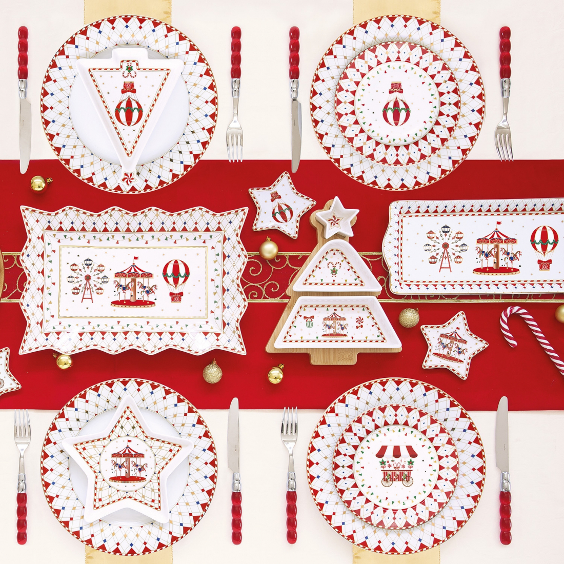 Fir-Shaped Plate 21×16 cm Christmas Wonderland
