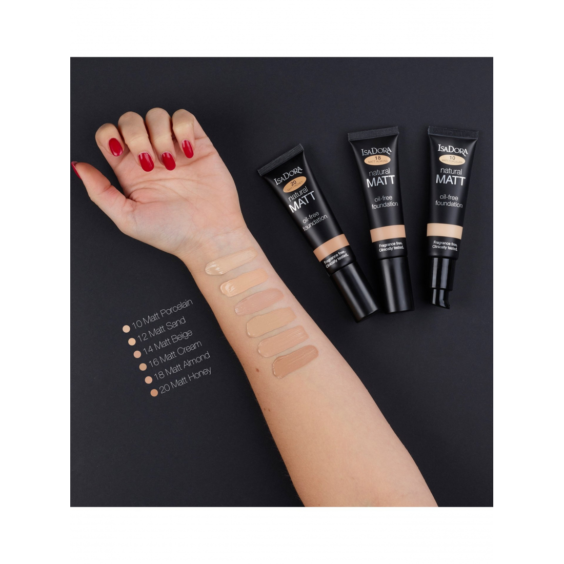 Fond de teint 'Natural Matt Oil-Free' - 18 Matt Almond 35 ml