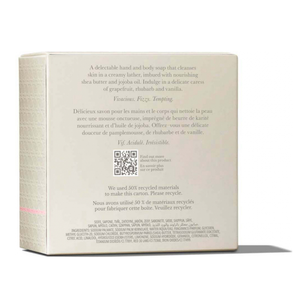 'Delicious Rhubarb & Rose' Perfumed Soap - 150 g